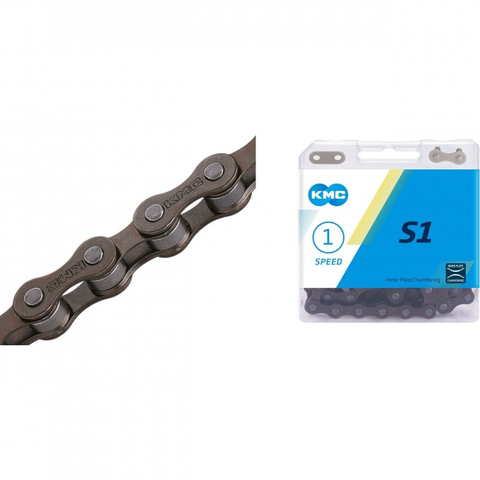 Цепь S1 KMC 1/2"x1/8" 112 звеньев 570105 Цепь S1 KMC 1/2"x1/8" 112 звеньев 570105