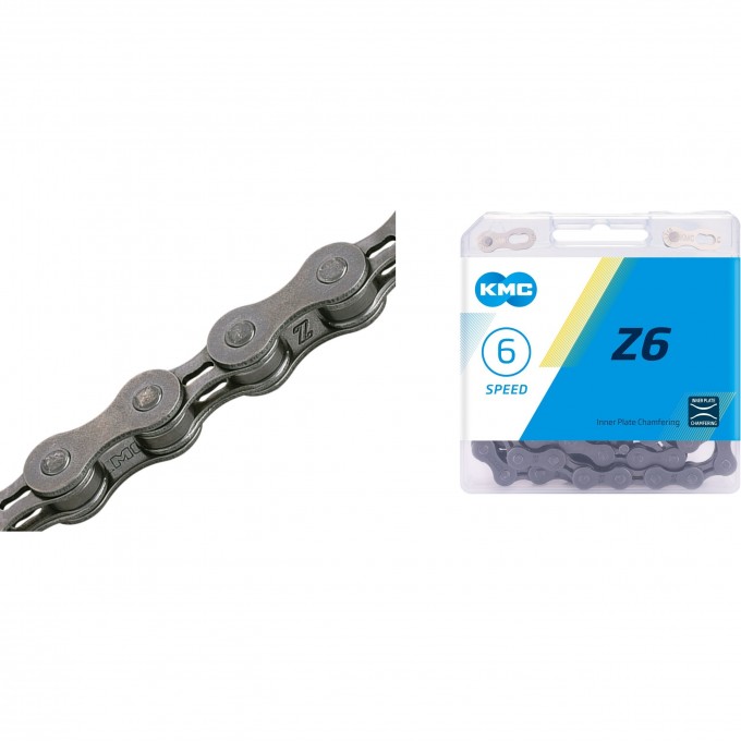 Цепь Z6 KMC 1/2х3/32" 116 звеньев 570098 Цепь Z6 KMC 1/2х3/32" 116 звеньев 570098