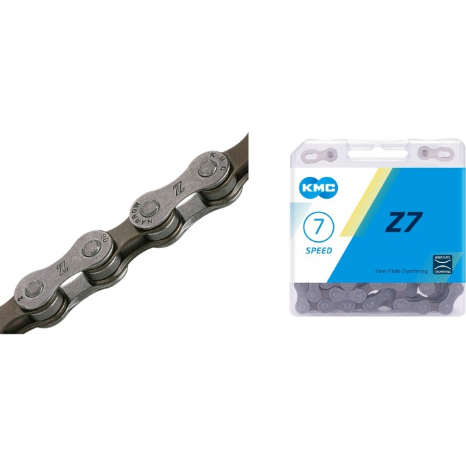 Цепь Z7 KMC 1/2"х3/32" 116 звеньев 570094 Цепь Z7 KMC 1/2"х3/32" 116 звеньев 570094