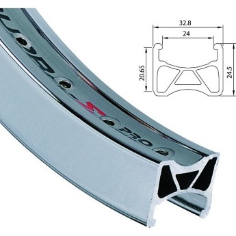 Обод 20" Supra E(Sigma) Alexrims 48H двойной усиленный, серебристый Обод 20" Supra E(Sigma) Alexrims 48H двойной усиленный, серебристый