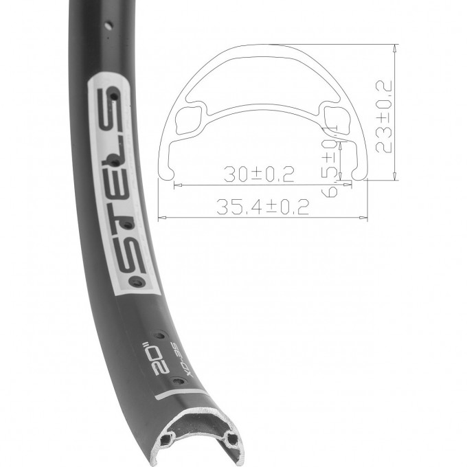 Обод 20" XD-35 20"x3.0x32H, чёрный (для Pilot 270MD полуфэт) 330153 Обод 20" XD-35 20"x3.0x32H, чёрный (для Pilot 270MD полуфэт) 330153