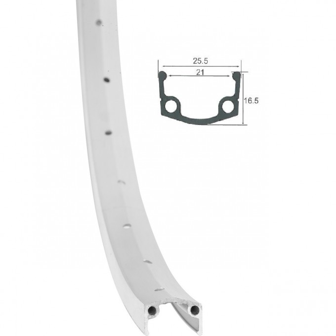 Обод 24" HLQC-10A-1 14Gх36Н одинарный фрезерованный, серебристый 330128 Обод 24" HLQC-10A-1 14Gх36Н одинарный фрезерованный, серебристый 330128