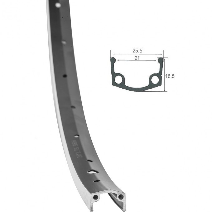 Обод 26" HLQC-10A-1 14Gх36Н одинарный фрезерованный, черный 330129 Обод 26" HLQC-10A-1 14Gх36Н одинарный фрезерованный, черный 330129