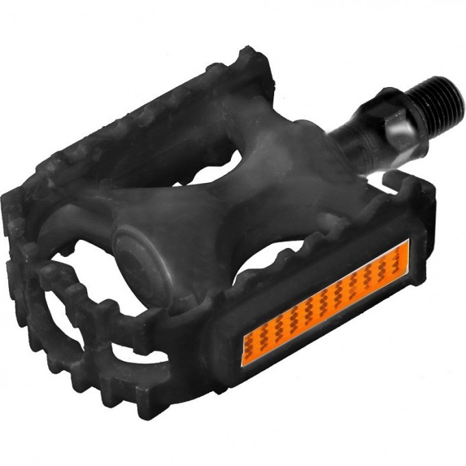 Педали FP-628 Feimin ось 1/2" со светоотражателями, пластиковые чёрные 360042 Педали FP-628 Feimin ось 1/2" со светоотражателями, пластиковые чёрные 360042