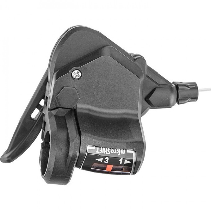 Шифтер/манетка левый Microshift TS38-3L, с тросом 1800 мм 590108 Шифтер/манетка левый Microshift TS38-3L, с тросом 1800 мм 590108