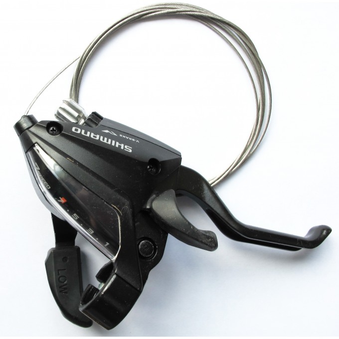 Шифтер/тормозная ручка Altus ST-EF500-7R-2A, чёрная 590111 Шифтер/тормозная ручка Altus ST-EF500-7R-2A, чёрная 590111