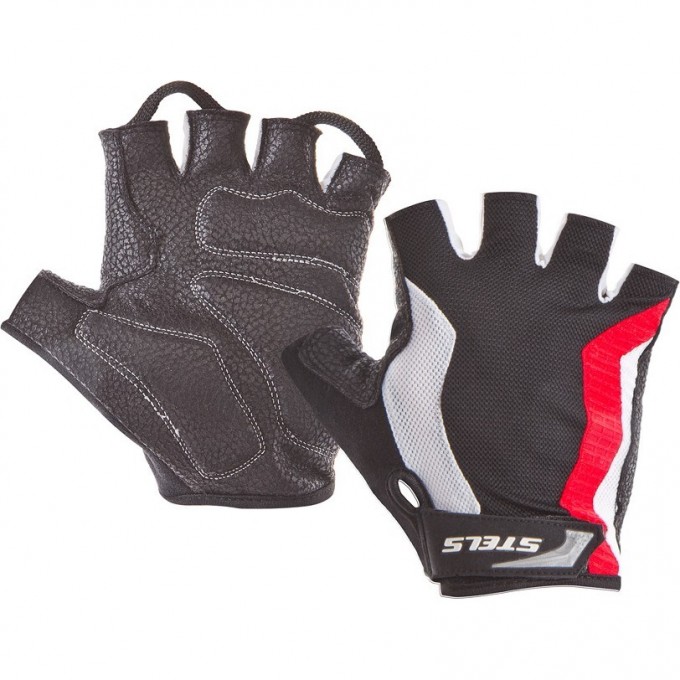 Велоперчатки STELS SCG 46-0085 красно-бело-чёрные p. M 380139 Велоперчатки STELS SCG 46-0085 красно-бело-чёрные p. M 380139