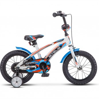 Велосипед STELS 14" Arrow V020 (LU085300) белый/синий, 2023