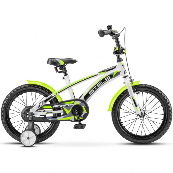 Велосипед STELS 16" Arrow V020 (LU085302) белый/зелёный, с рамой 8,5" 2008280985756 Велосипед STELS 16" Arrow V020 (LU085302) белый/зелёный, с рамой 8,5" 2008280985756