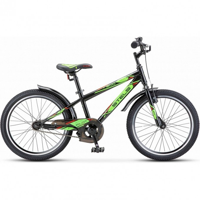 Велосипед STELS 20" Pilot 200 VC Z010 (LU101682) черный/салатовый JU000410142022JU0010942 Велосипед STELS 20" Pilot 200 VC Z010 (LU101682) черный/салатовый JU000410142022JU0010942