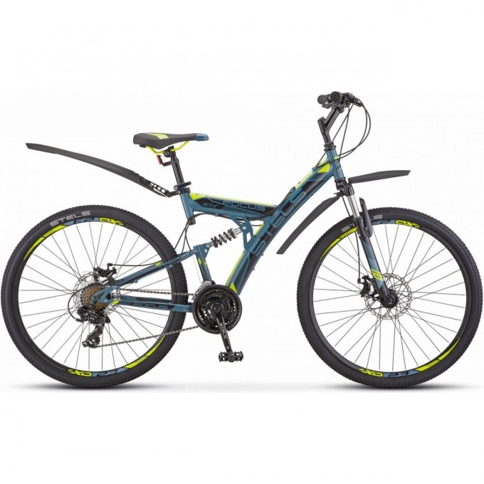 Велосипед STELS Focus 27,5" MD 21 sp V010 серый/желтый (LU089832), рама 19", 2023 KUBC0068042021KU0004971 Велосипед STELS Focus 27,5" MD 21 sp V010 серый/желтый (LU089832), рама 19", 2023 KUBC0068042021KU0004971