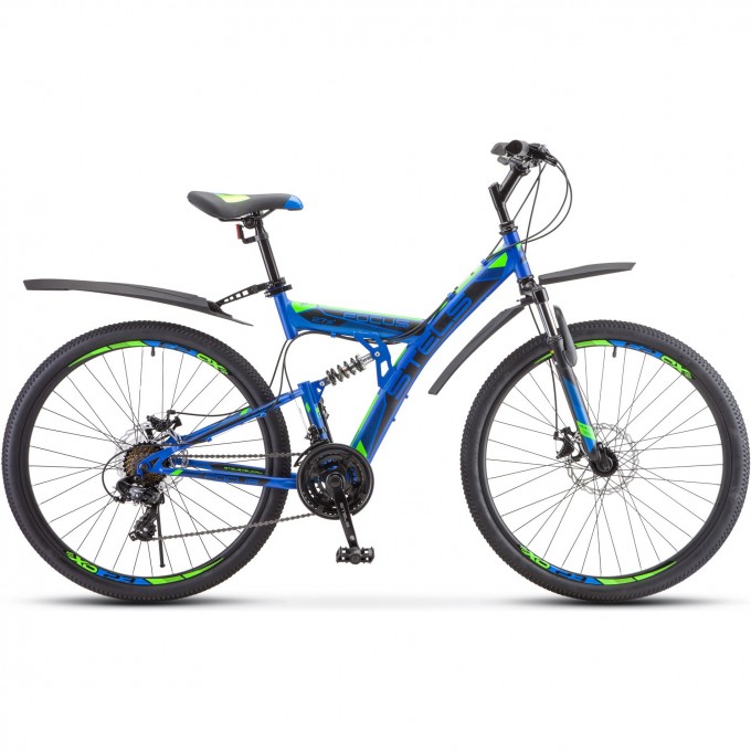 Велосипед STELS Focus 27,5" MD 21 sp V010 синий/неоновый-зеленый (LU089832), рама 19", 2023 KUBC0068062021KU0004393 Велосипед STELS Focus 27,5" MD 21 sp V010 синий/неоновый-зеленый (LU089832), рама 19", 2023 KUBC0068062021KU0004393