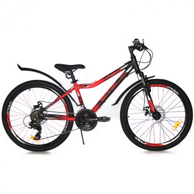 Велосипед STELS Navigator 24" 450 MD V030 черный неоновый/красный (LU093466), рама 13" JU000414992022JU0001002 Велосипед STELS Navigator 24" 450 MD V030 черный неоновый/красный (LU093466), рама 13" JU000414992022JU0001002