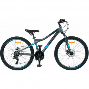 Велосипед STELS Navigator 610 MD V050 антрацитовый/синий 26Ø (LU098465), рама 14"