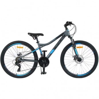 Велосипед STELS Navigator 610 MD V050 антрацитовый/синий 26Ø (LU098465), рама 16"