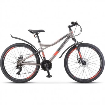 Велосипед STELS Navigator 610 MD V050 Серый/Красный 26Ø (LU098465), рама 14"