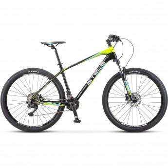 Велосипед STELS Navigator 790 D V010 чёрный/салатовый 27.5" (LU096195), рама 18", 2023