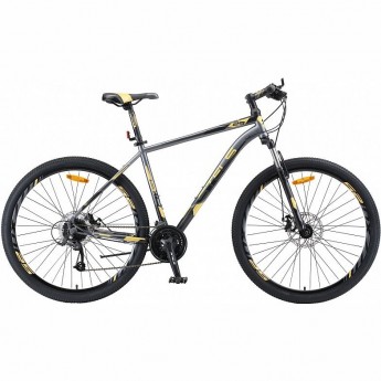 Велосипед STELS Navigator 910 MD V010 черный/золотой 29" (LU091696), рама 18,5"